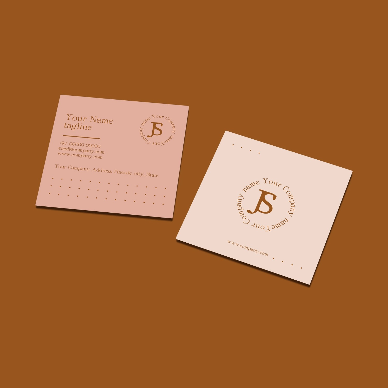 Square Visiting Cards 